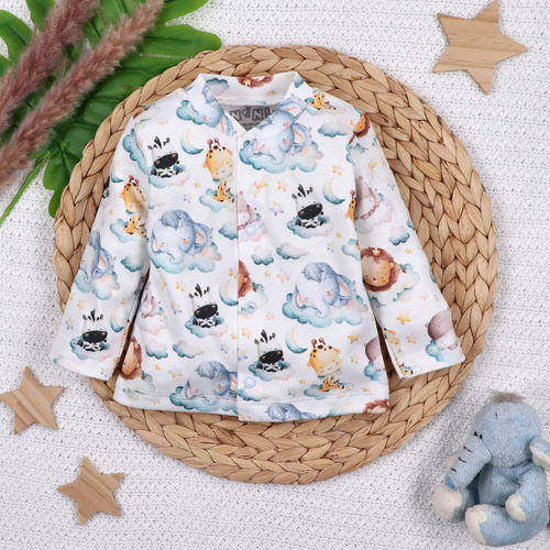 Kaftanik niemowlęcy Little Dreamers Nini z bawełny organicznej – bezpieczny, hipoalergiczny, polska produkcja