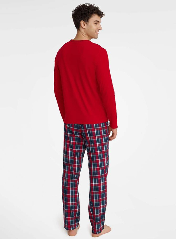 Piżama Męska 40950 Glance Henderson czerwony