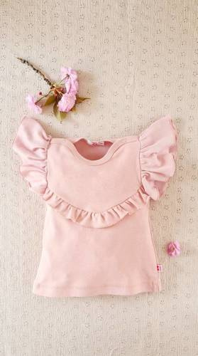 Tunika z długim rękawem 1717B Cherry Marija - powder pink