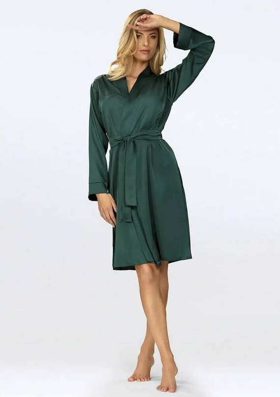 Podomka Szlafrok Damski Amina Dkaren - zielony