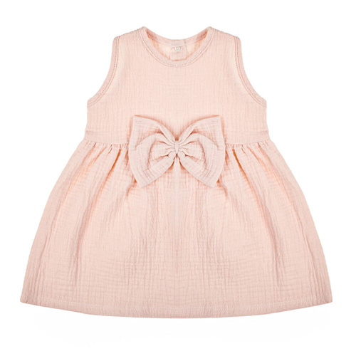 Sukienka muślinowa na ramiączkach 207022 Muślin  Nicol-   pudrowy róż