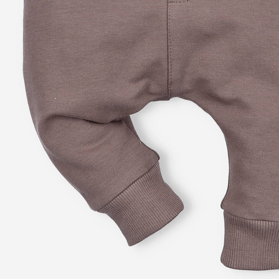 Spodnie dresowe z bawełny organicznej Psiaki Nini brązowy