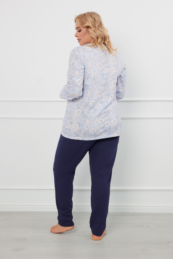 Piżama Damska długi rękaw, długie spodnie Jowita Italian Fashion