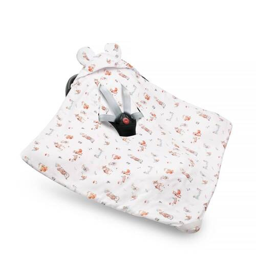 Kocyk bambusowy do fotelika samochodowego Forest Friends Yosoy