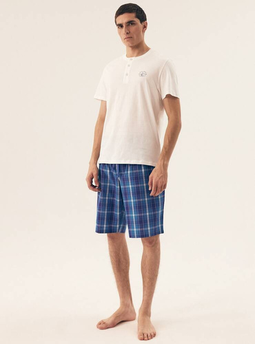 Piżama Męska 42616 Dock Henderson -biały