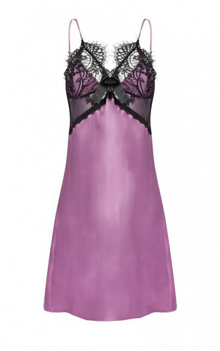 Beatrice Halka satynowa koszulka damska DKaren - Wrzos