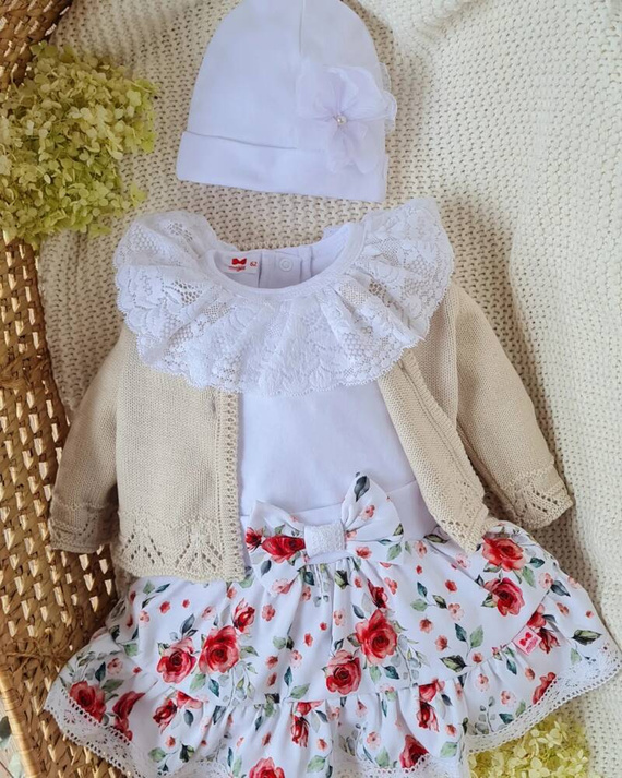 Sweterek ażurowy BSW/026 Marija - beżowy