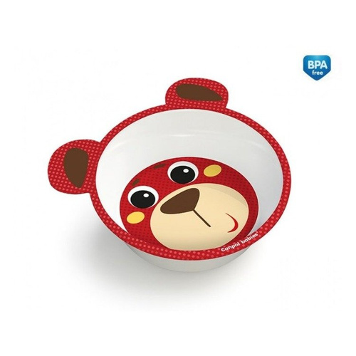 Miseczka melamina antypoślizgowa z uszkami Canpol Babies beżowa