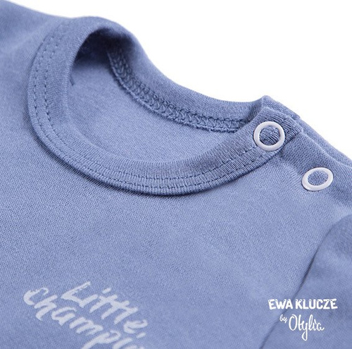 Body niemowlęce  "LITTLE CHAMPION" dla dziewczynki Ewa Klucze grafit