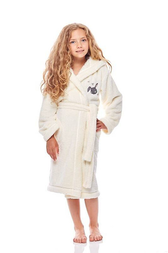 Szlafrok dziecięcy RB-003 L&L ecru