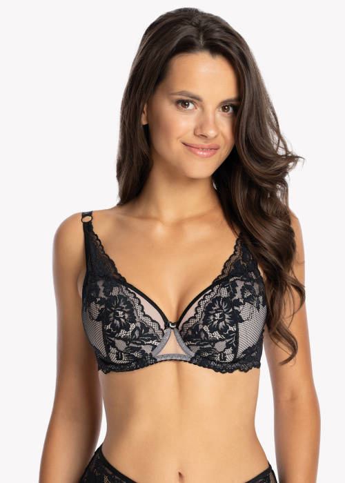 Biustonosz Push- up BS-1112 Valentina Gaia - czarny