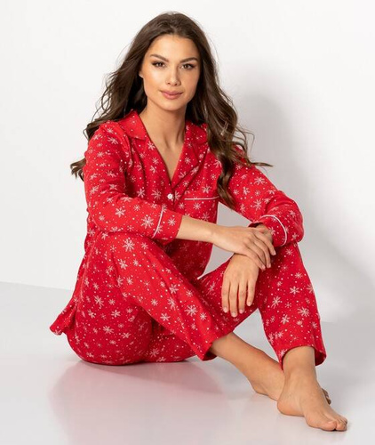 Piżama świąteczna rozpinana Letters To Santa Momenti Per Me red