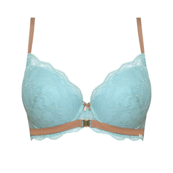 Biustonosz push-up Heladia Nipplex niebieski