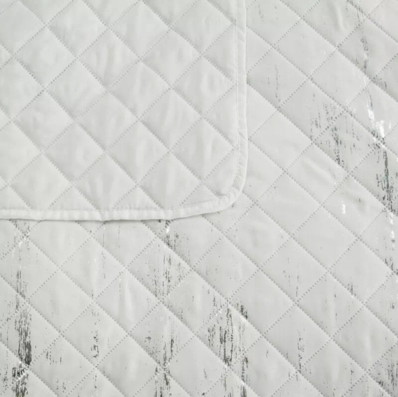 Narzuta dekoracyjna Blink 1 Design91 biały/srebrny