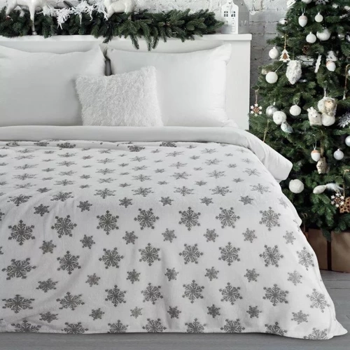 Koc świąteczny Blink Eurofirany srebrny