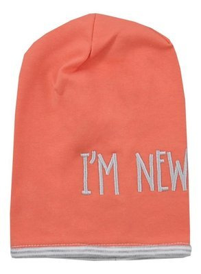 "Im New" Czapka Koala-koralowy