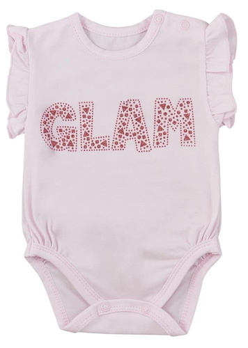 "GLAM LATO" Body niemowlęce krótki rękaw Koala- szary