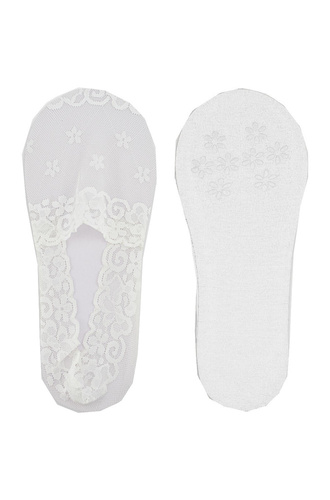 SN051 Baleriny stopki damskie Noviti - biały