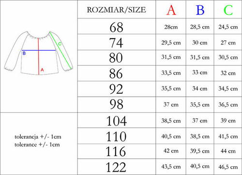 186142 Tukan Bluzka z długim rękawem Nicol
