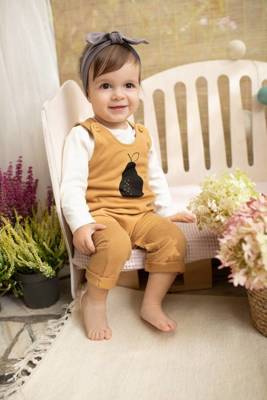 Ogrodniczki niemowlęce Tres Bien Pinokio - żółty