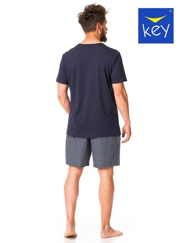 Piżama Męska MNS 420  Key granatowy