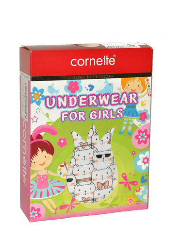 Figi dziewczęce 806 3-pak Cornette biały