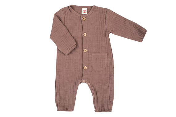 Pajac muślinowy "Bamboo Muslin Choco" Makoma 