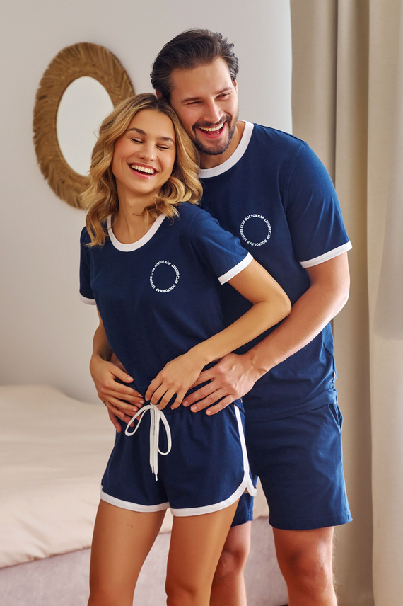 PMB.7218 Piżama Męska Doctor Nap - navy blue