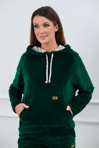 Bluza damska Oliw Italian Fashion - ciemny zielony