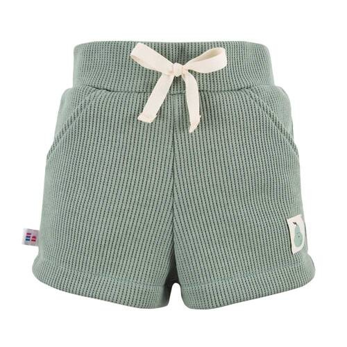 Szorty waflowe Pearfect Eevi- zielone