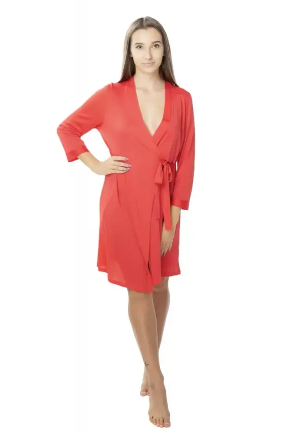 Szlafrok peniuar 84017 Sara Visti fuksja