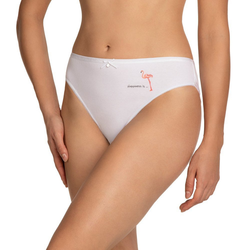 Figi Damskie L-1402 BI A'2 Lama biały