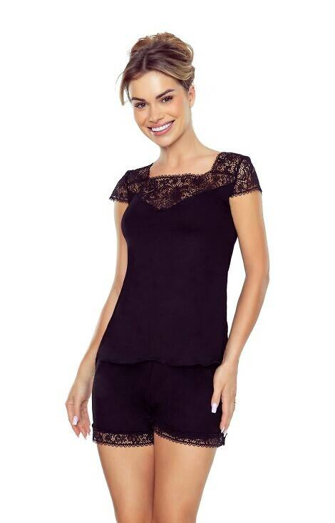 Piżama Damska Gerda First Lady Eldar - czarna