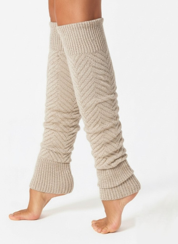 Gatta Wedel Soft art.01 – zimowe getry z żakardowym wzorem, beżowy