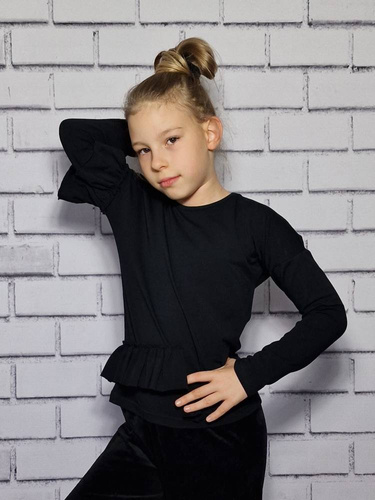 Bluzka z długim rękawem Laura Bambarillo czarny 