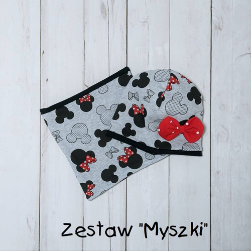 Czapka + komin Adaś Bambarillo melanż