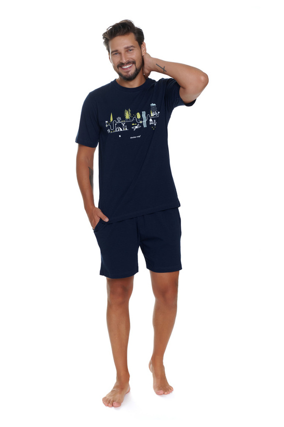PMB.5355 Piżama Męska Doctor Nap - navy blue