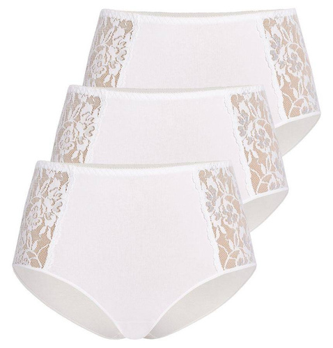 Wielopak figi z wysokim stanem Loren Teyli - biały