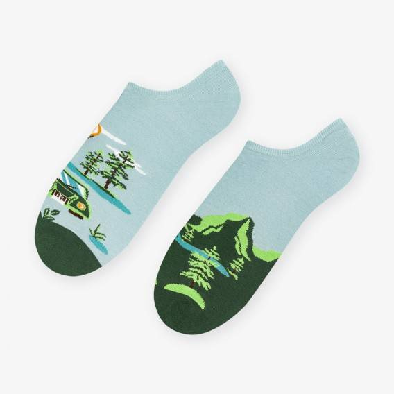 Skarpety męskie Asymetryczne 009 More - 021 błękitny jasny