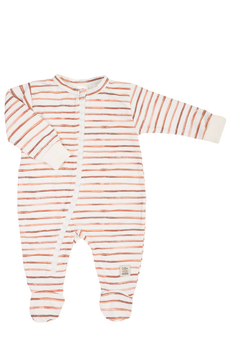 Pajacyk niemowlęcy dresowy "Stripes C" Makoma