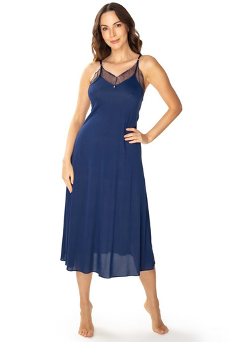 Koszula nocna damska 86648 Pari Mewa granatowy