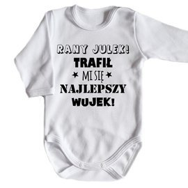 "Najlepszy Wujek"  body długi rękaw Moocha bialy