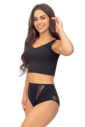 Donna 238 – klasyczne figi damskie z bawełny i koronką