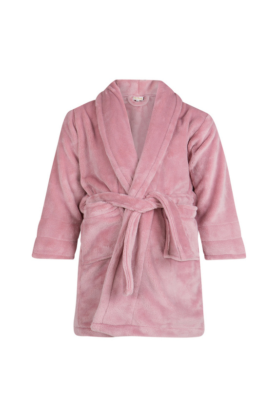 Szlafrok dziecięcy polarowy Calido ByShelly - brudny róż