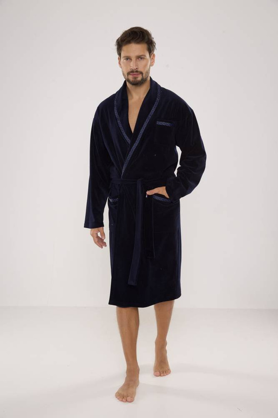 Szlafrok męski 666 Ronaldo forex - granat