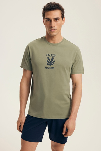 Henderson Legend Core 43462 – piżama męska bawełniana, krótki rękaw, eleganckie opakowanie