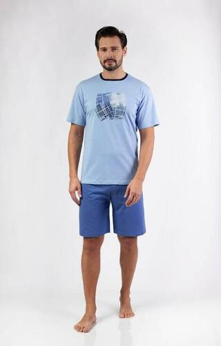 Piżama męska 474 Regina niebieski