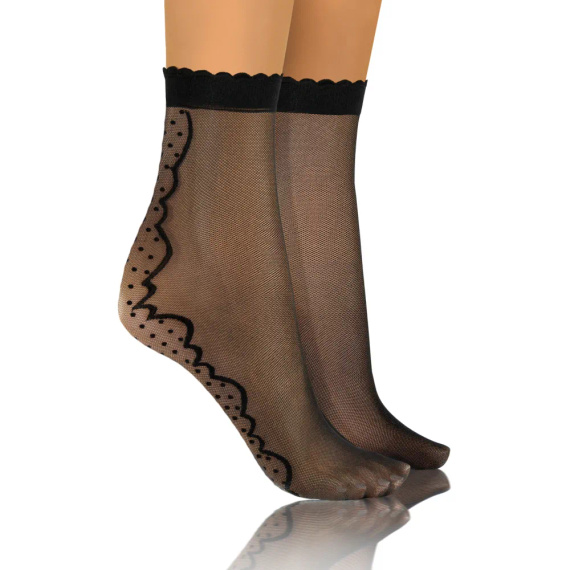 Skarpetki damskie Sesto Senso wzór 011 kropki
