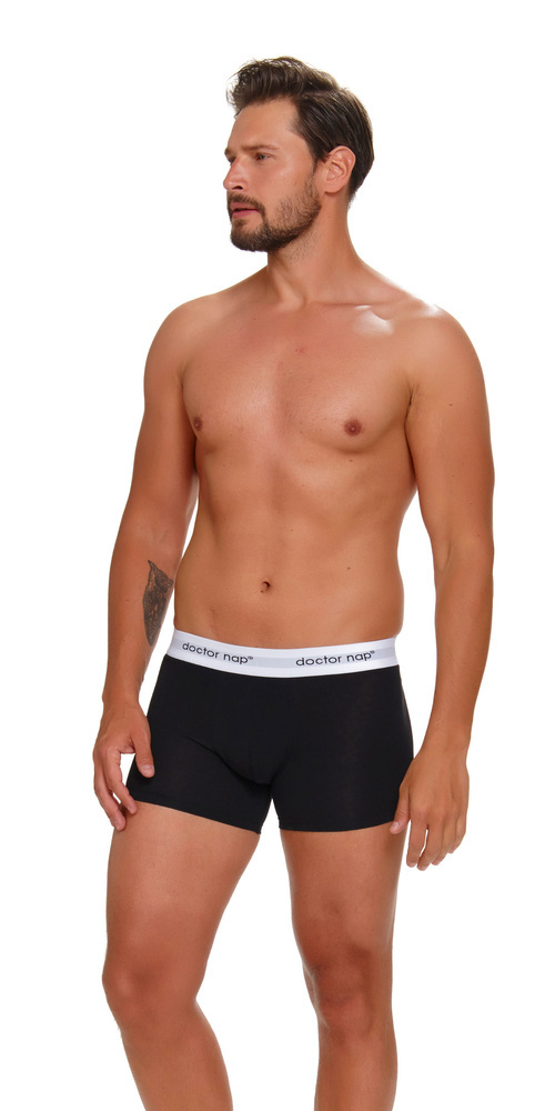 Bokserki męskie 5277 Doctor Nap - black melange red