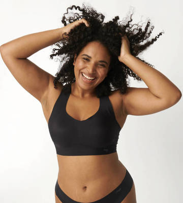Racerback Top na ramiączkach Zero feel Sloggi - black